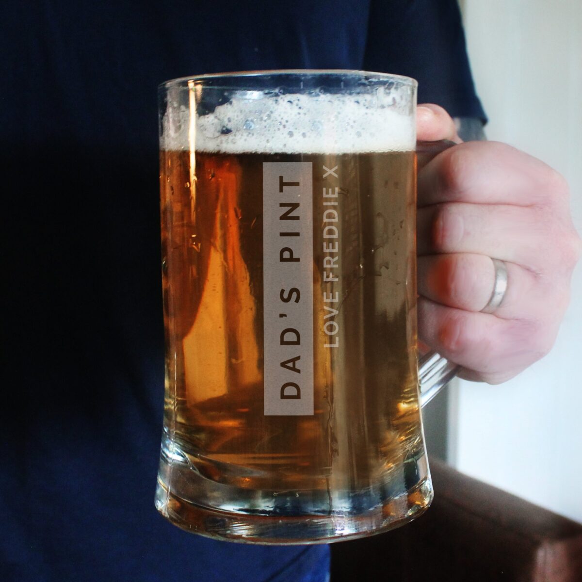 Personalised Free Text Pint Stern Tankard: 4 - Tankards By Gift Moments