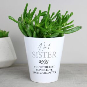 Personalised Free Text Plant Pot: 5 - Pots & Planters By Gift Moments
