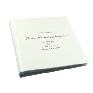 Personalised Free Text Square Photo Album: 4 - Photo Albums By Gift Moments