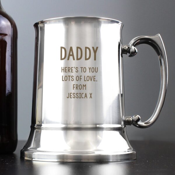 Personalised Free Text Stainless Steel Tankard: 7 - Tankards By Gift Moments