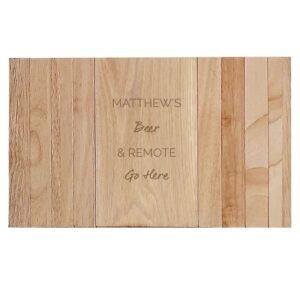Personalised Free Text Wooden Sofa Tray: 6 - Coasters By Gift Moments