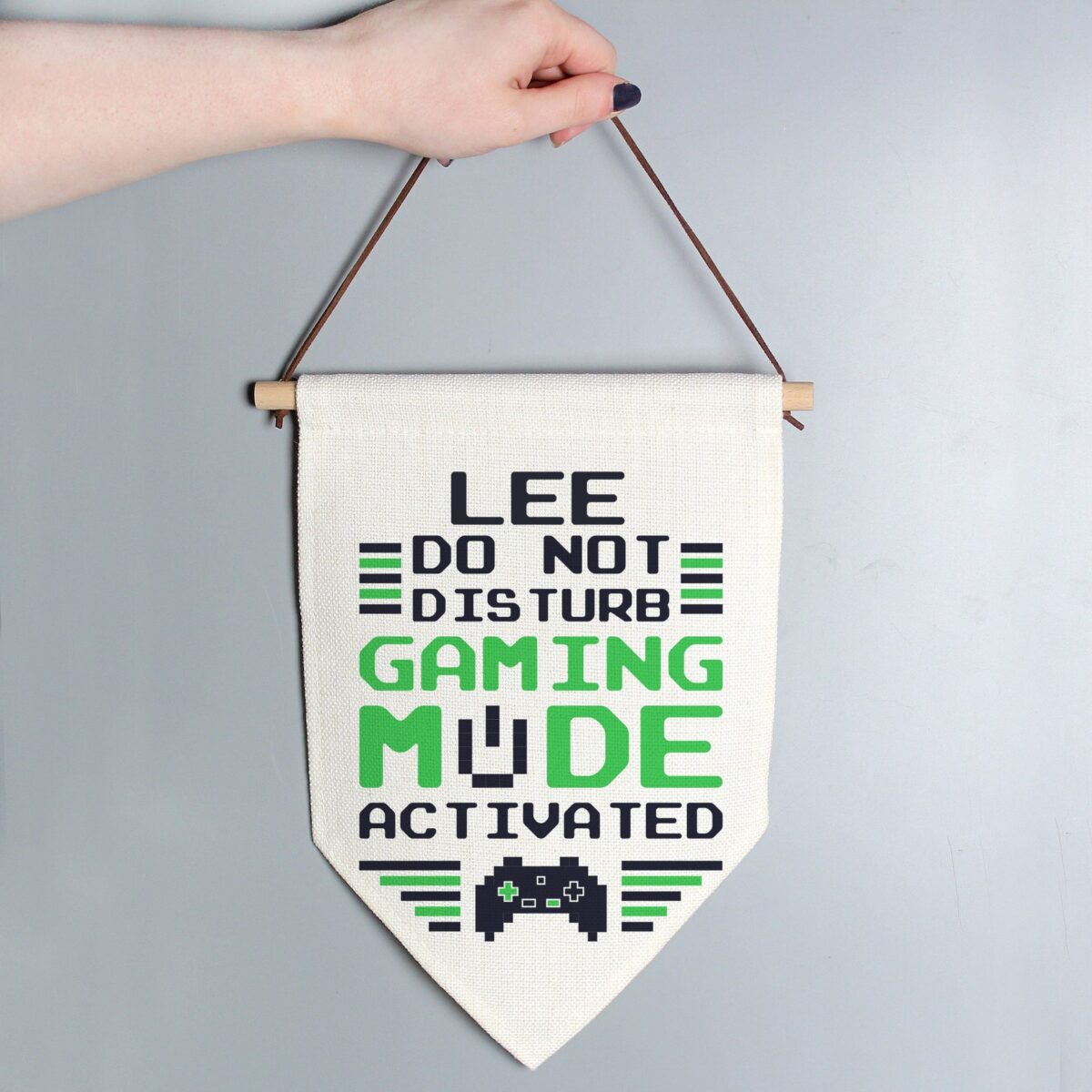 Personalised Gaming Mode Hanging Banner: 2 - Banners By Gift Moments