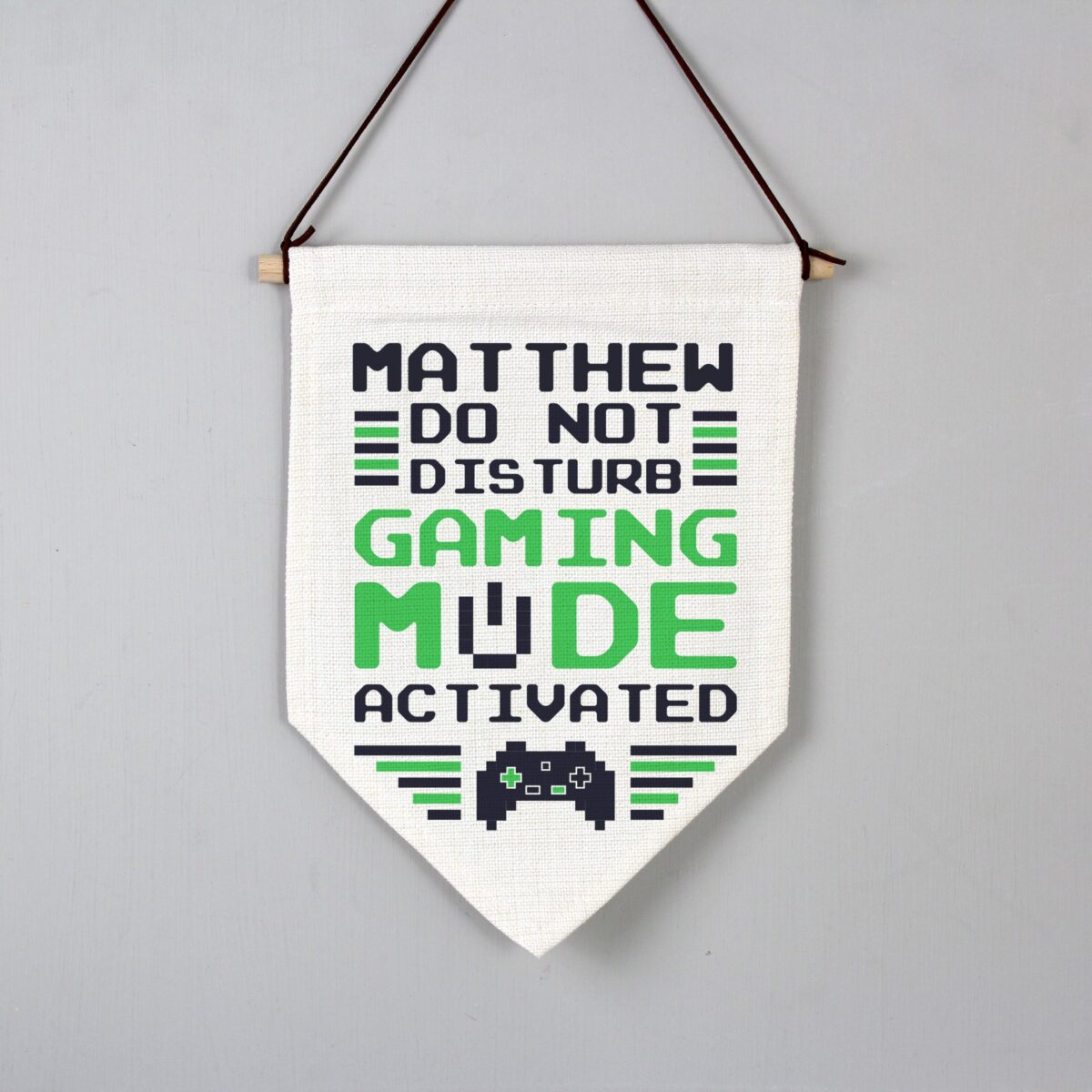 Personalised Gaming Mode Hanging Banner: 3 - Banners By Gift Moments