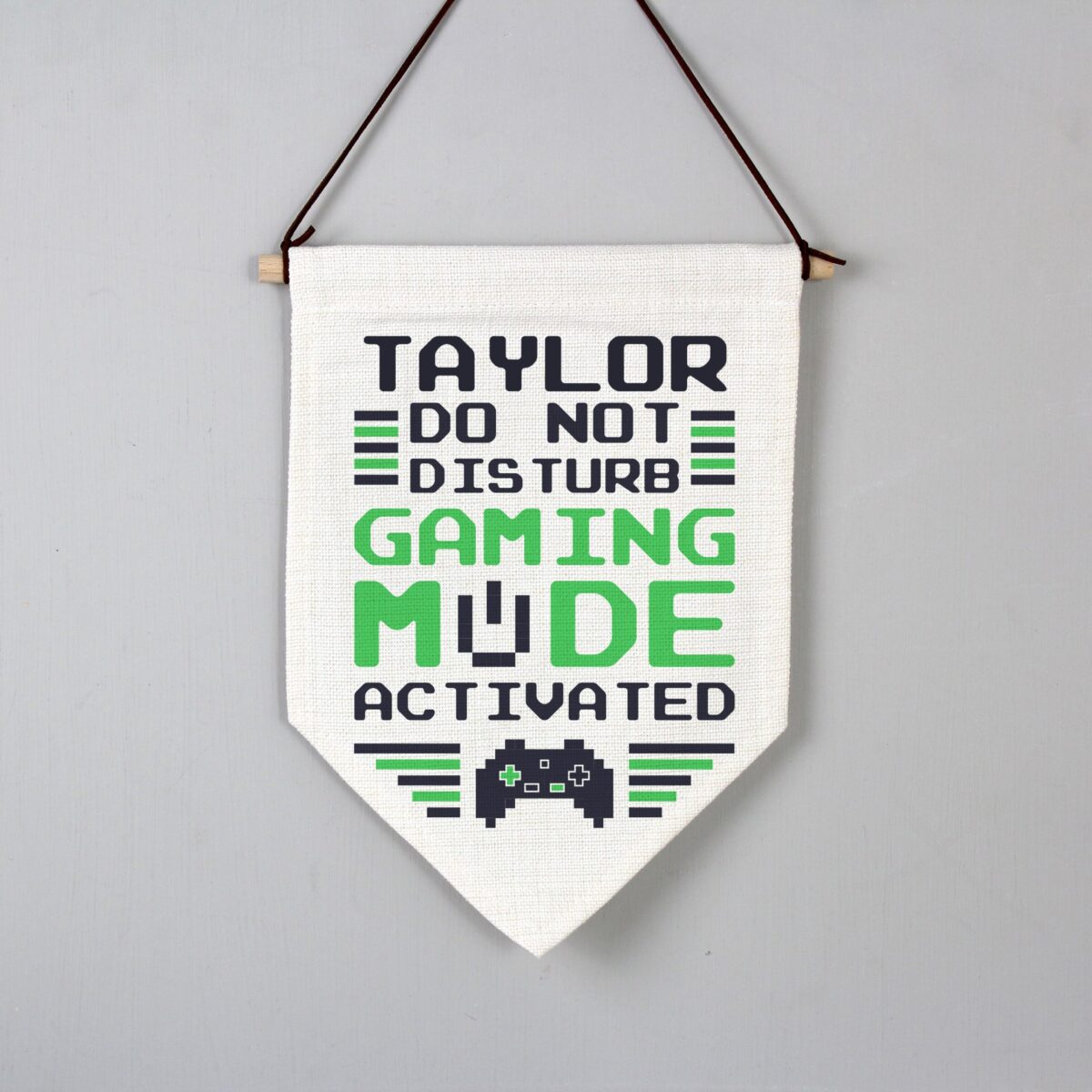 Personalised Gaming Mode Hanging Banner: 1 - Banners By Gift Moments