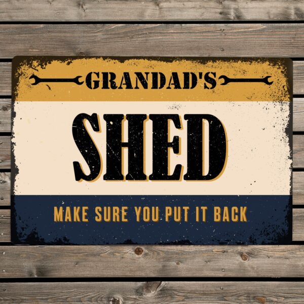 Personalised Garage Metal Sign: 1 - Signs & Plaques By Gift Moments