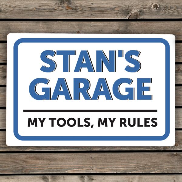 Personalised Garage Plaque: 2 - Signs & Plaques By Gift Moments