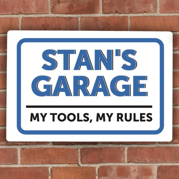 Personalised Garage Plaque: 1 - Signs & Plaques By Gift Moments