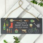 Personalised Garden Printed Hanging Slate Plaque: 1 - Signs & Plaques By Gift Moments