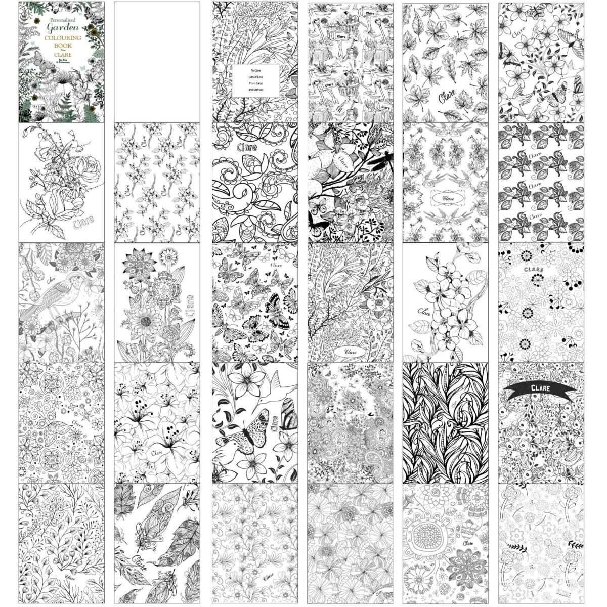 Personalised Gardening Colouring Book: 7 - Books By Gift Moments