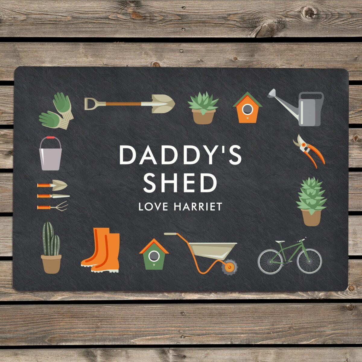 Personalised Gardening Metal Sign: 1 - Signs & Plaques By Gift Moments
