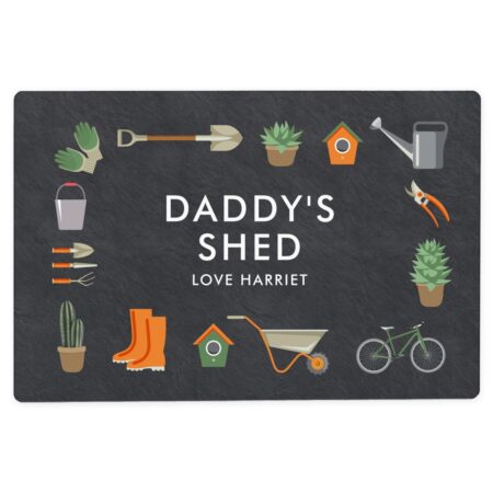 Personalised gardening metal sign