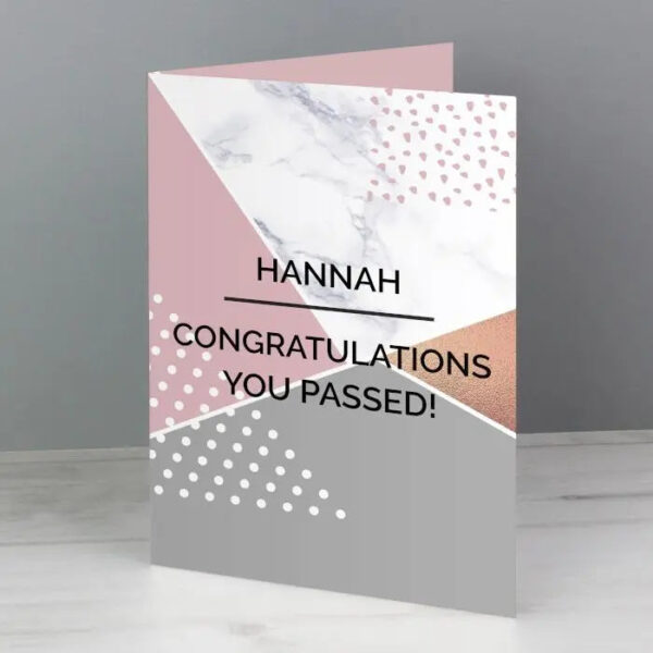 Personalised Geometric Card: 2 - Greeting Cards By Gift Moments