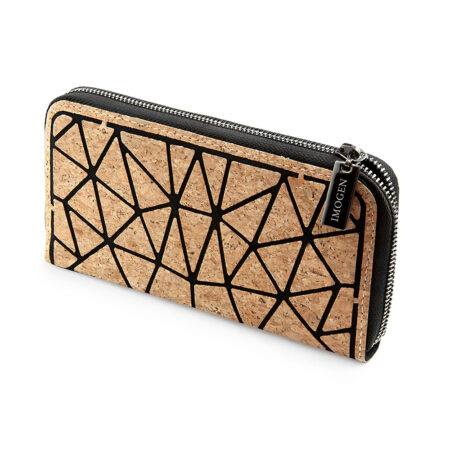 Personalised Geometric Cork Zip Wallet: 6 - Bags & Purses By Gift Moments