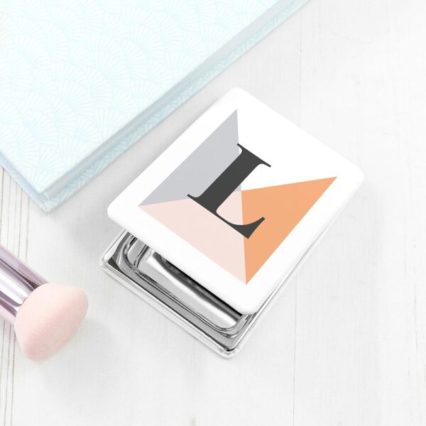Personalised Geometric Compact Mirrors: 1 - Autumn - Compact Mirrors By Gift Moments