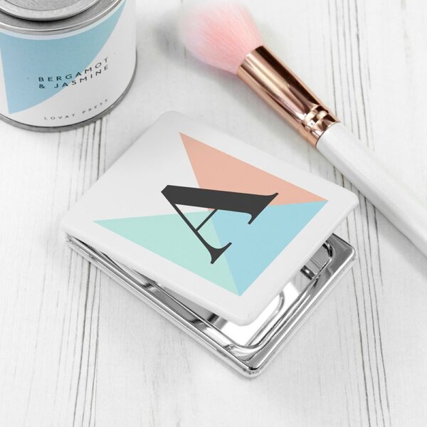 Personalised Geometric Compact Mirrors: 2 - Spring - Compact Mirrors By Gift Moments