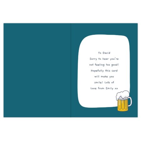 Personalised Get Well Soon Card: 4 - Greeting Cards By Gift Moments