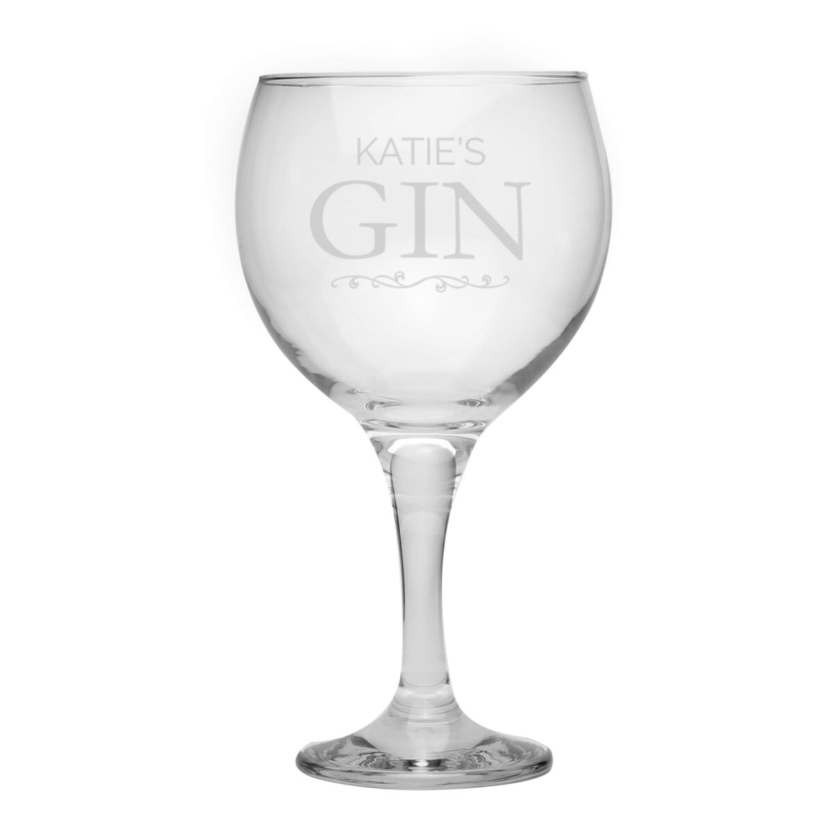 Personalised Gin Balloon Glass: 5 - Cocktail Glasses By Gift Moments