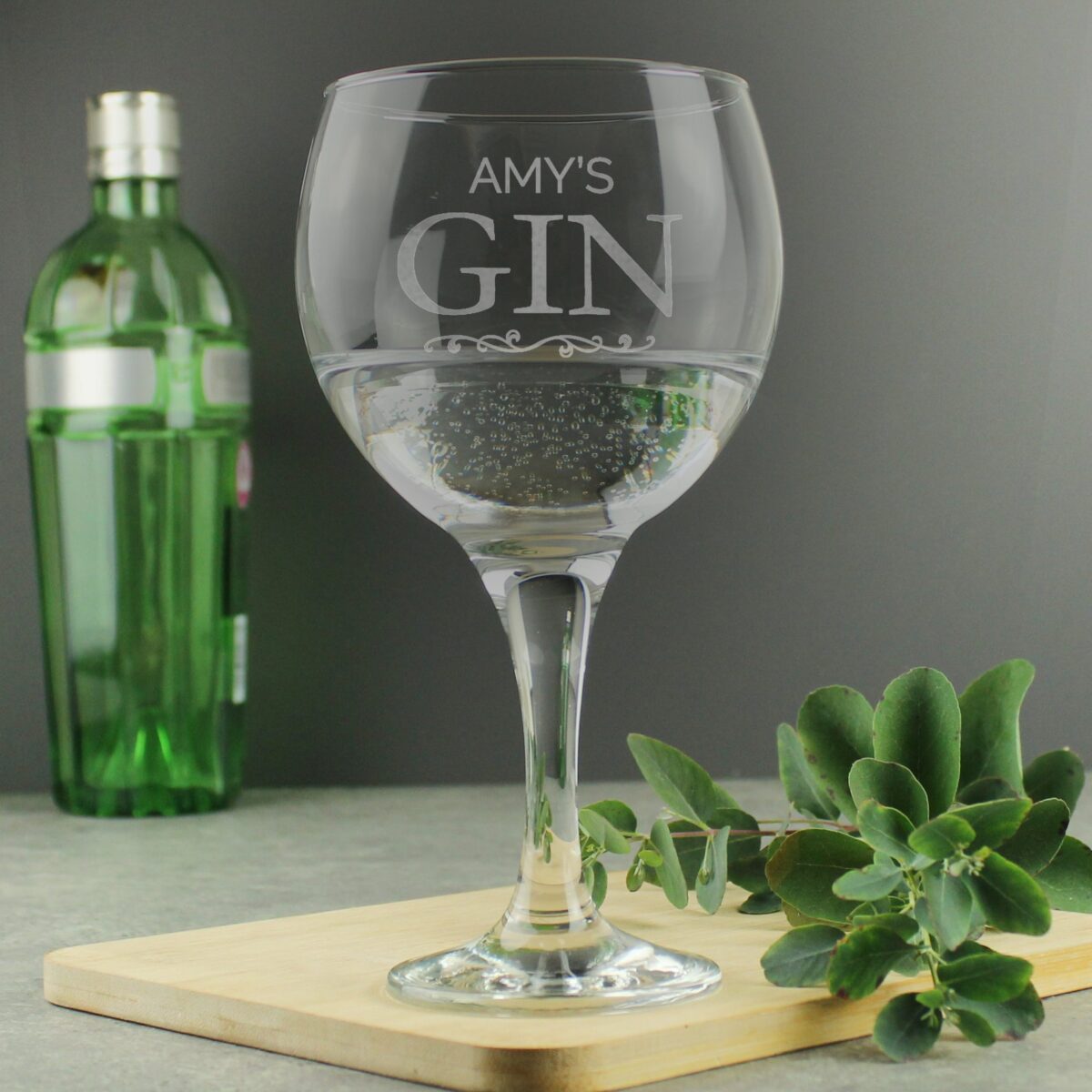 Personalised Gin Balloon Glass: 6 - Cocktail Glasses By Gift Moments