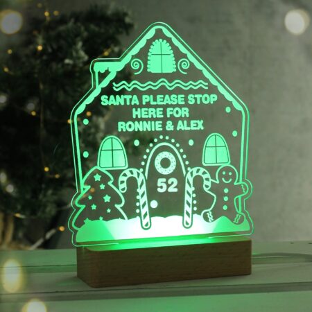 Personalised Gingerbread House LED Light: 3 - LED Lighting By Gift Moments