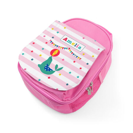 Personalised Girl’s Circus Themed Pink Lunch Bags: 9 - Lunch Boxes & Bags By Gift Moments