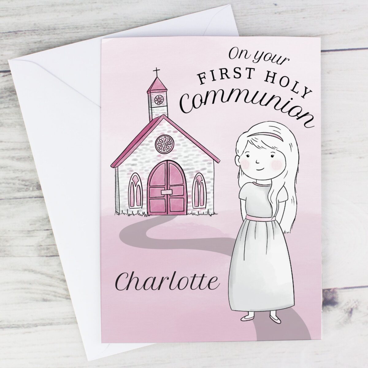 Personalised Girls First Holy Communion Card: 1 - Greeting Cards By Gift Moments