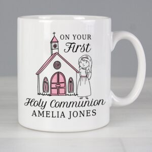 Personalised Girls First Holy Communion Mug: 2 - Mugs By Gift Moments