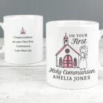 Personalised Girls First Holy Communion Mug: 1 - Mugs By Gift Moments