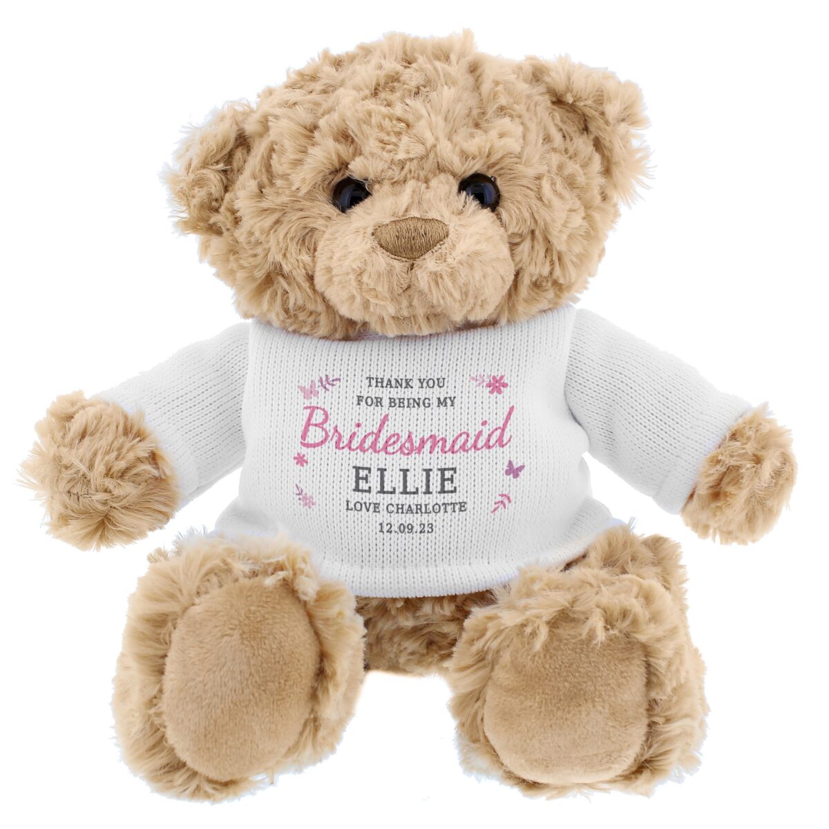 Personalised Girls Free Text Teddy Bear: 5 - Teddy Bears & Soft Toys By Gift Moments
