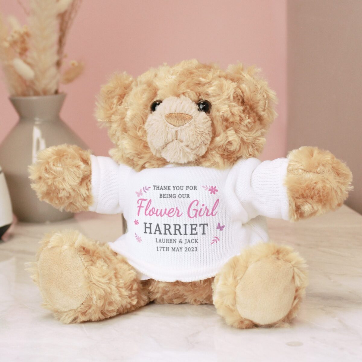 Personalised Girls Free Text Teddy Bear: 2 - Teddy Bears & Soft Toys By Gift Moments