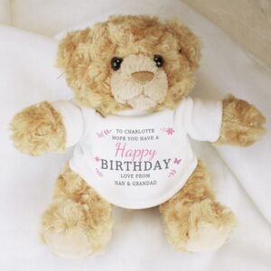 Personalised Girls Free Text Teddy Bear: 4 - Teddy Bears & Soft Toys By Gift Moments
