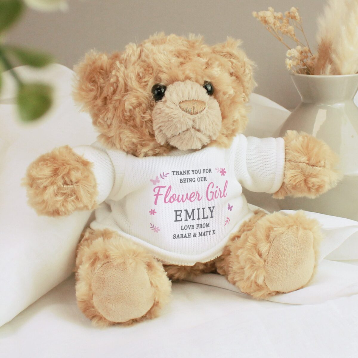 Personalised Girls Free Text Teddy Bear: 1 - Teddy Bears & Soft Toys By Gift Moments