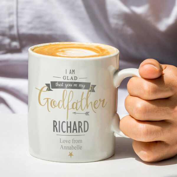 Personalised I Am Glad... Godfather Mug: 1 - Mugs By Gift Moments