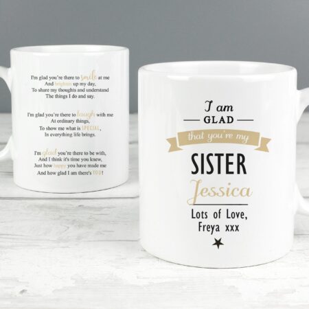 Personalised I Am Glad... Mug: 2 - Mugs By Gift Moments