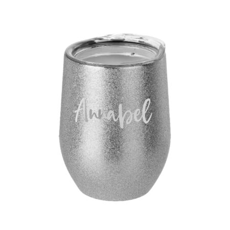 Personalised Glitter Stemless Wine Tumblers: 3 - Tumblers By Gift Moments