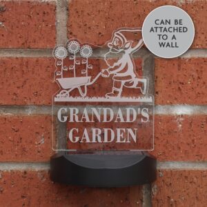 Personalised Gnome Garden Outdoor Solar Light: 5 - Solar Lights By Gift Moments