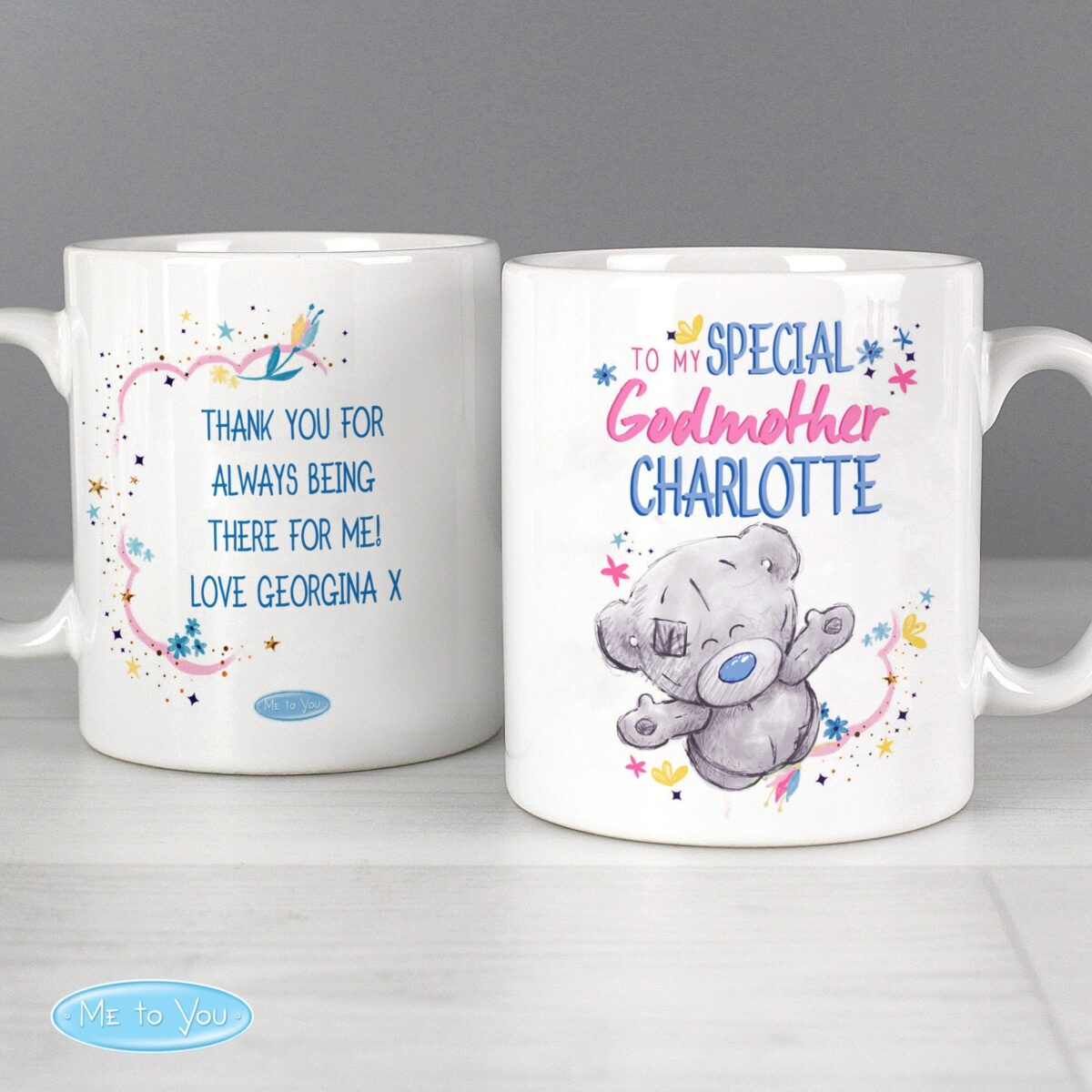 Personalised Me to You Godmother Mug: 2 - Mugs By Gift Moments