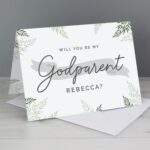Personalised Godparent Card: 1 - Greeting Cards By Gift Moments