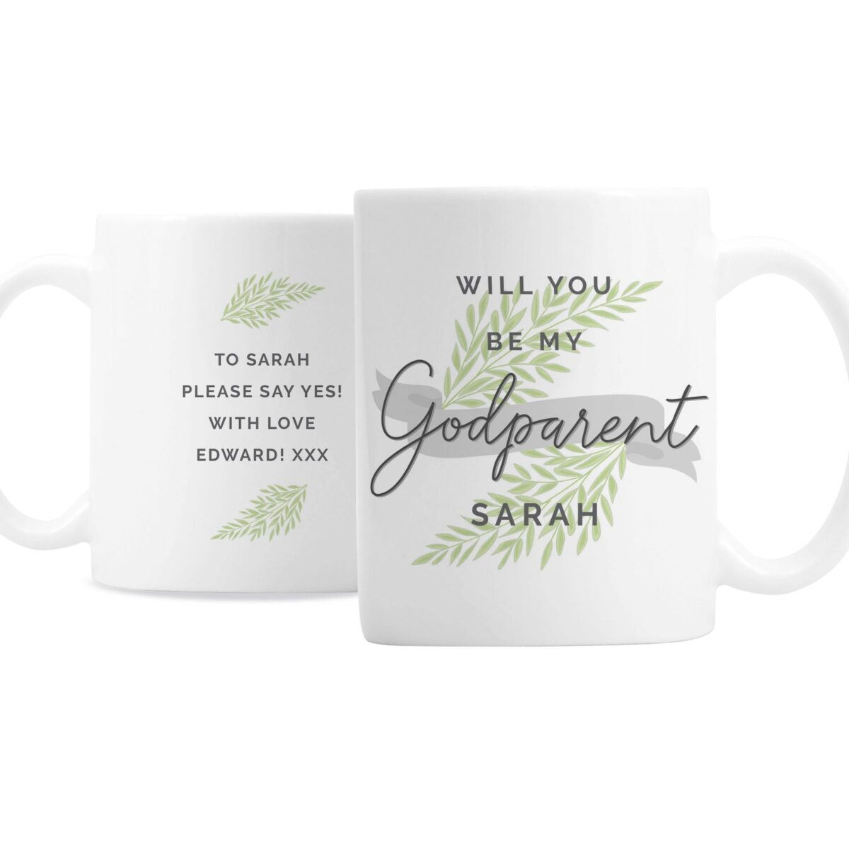 Personalised Godparent Mug: 3 - Mugs By Gift Moments