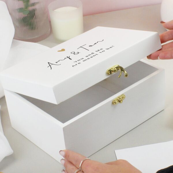 Personalised Gold Heart Keepsake Box: 2 - Keepsake Boxes By Gift Moments