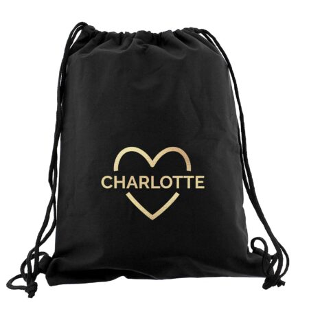 Personalised Gold Heart Kit Bag: 4 - Kids Bags By Gift Moments