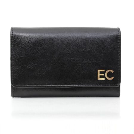 Personalised Gold Initials Black Purse: 4 - Bags & Purses By Gift Moments