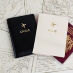 Personalised Gold Name Passport Holders Set: 1 - Passport Holders By Gift Moments
