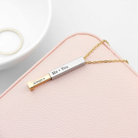 Personalised Gold & Silver Hidden Message Capsule Women’s Necklaces: 10 - Necklaces By Gift Moments