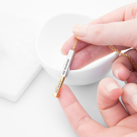 Personalised Gold & Silver Hidden Message Capsule Women’s Necklaces: 4 - Necklaces By Gift Moments