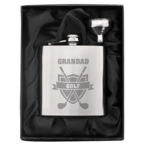 Personalised Golf Hip Flask: 2 - Hip Flasks By Gift Moments