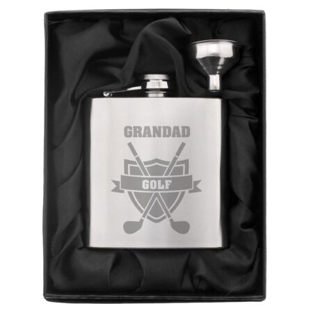 Personalised Golf Hip Flask: 2 - Hip Flasks By Gift Moments