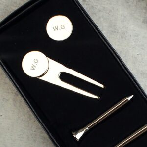 Personalised Golf Set: 4 - Golf Tees & Markers By Gift Moments