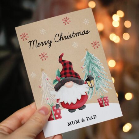 Personalised Gonk Christmas Card: 2 - Greeting Cards By Gift Moments