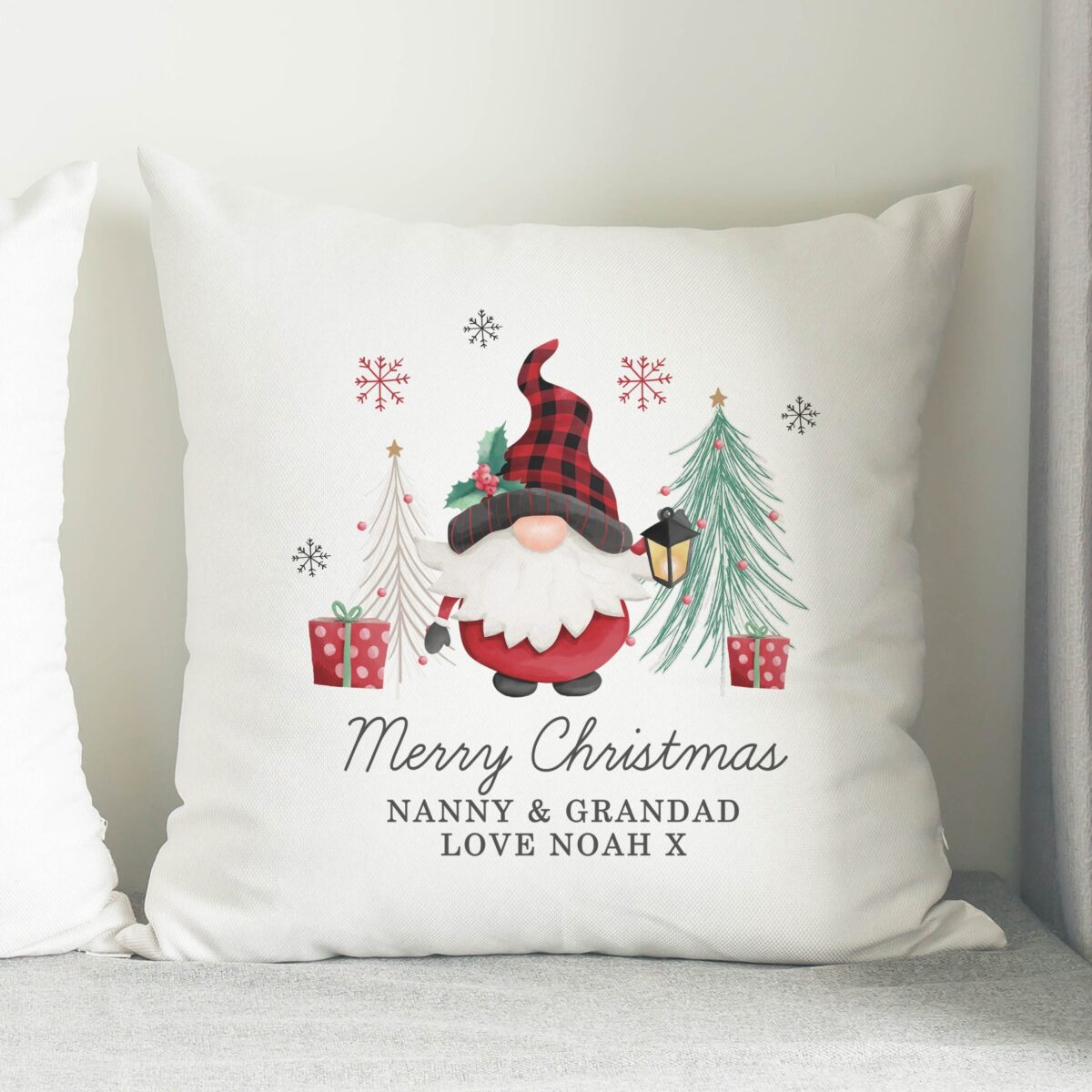 Personalised Gonk Christmas Cushion: 3 - Cushions By Gift Moments