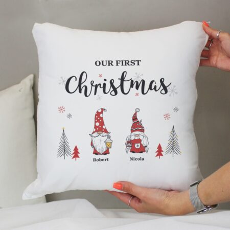 Personalised Gonk Family Christmas Cushion: 7 - Cushions By Gift Moments